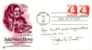 AUTHENTISCHE Filmkritikerin Judith Crist signiert FDC - Bild 1 von 1