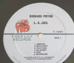 Richard Pryor L.A. Jail 1976 Comedy Album Vinyl LP 12" 33 RPM Stand Up - Picture 1 of 5