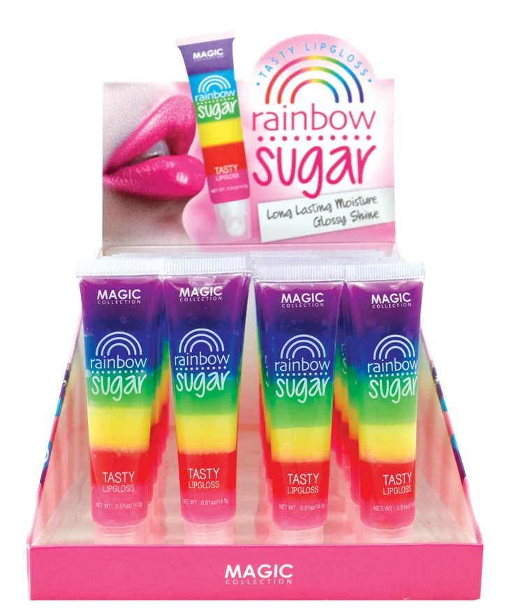 Magic Collection Rainbow Sugar Tasty Lip Gloss  Will have your lips lookin great - Image 1 of 2