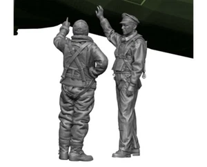 Legend Production LF4820, piloto de bombardero y tripulación de Estados Unidos de la Segunda Guerra Mundial en tierra (2 figuras), 1:48 - Imagen 1 de 4