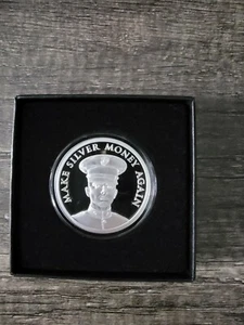 2020 MAKE SILVER MONEY AGAIN 1 oz. Silber PP mit Zertifikat & Box von Silver Shield - Bild 1 von 3