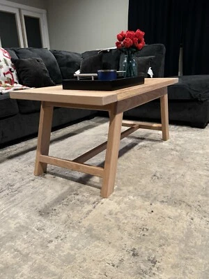 手工制作白橡木茶几 — 第 1/4 张图片