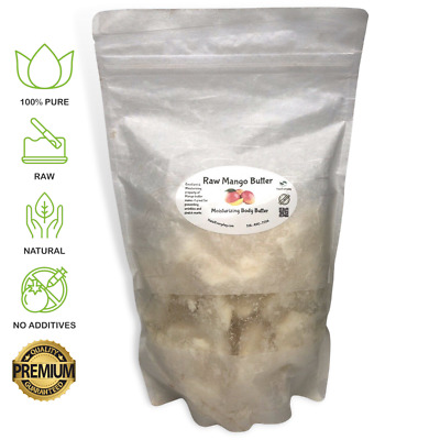 Raw Mango Butter Unrefined - 100% Pure Organic Natural Vegan Skin Hair Body BULK • 20.32€