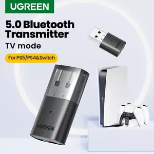 UGREEN USB Bluetooth 5.0 Transmitter Audio Wireless Adapter PS5 Nintendo Switch - Picture 1 of 7