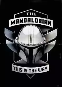 This is the Way Star Wars The Mandalorian Helmet Poster 10.5"x15.5" - Picture 1 of 1