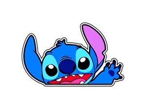 #1104 Stitch Peeker Car Sticker Waterproof Vinyl Decal Die-Cut Car Laptop - Picture 1 of 1