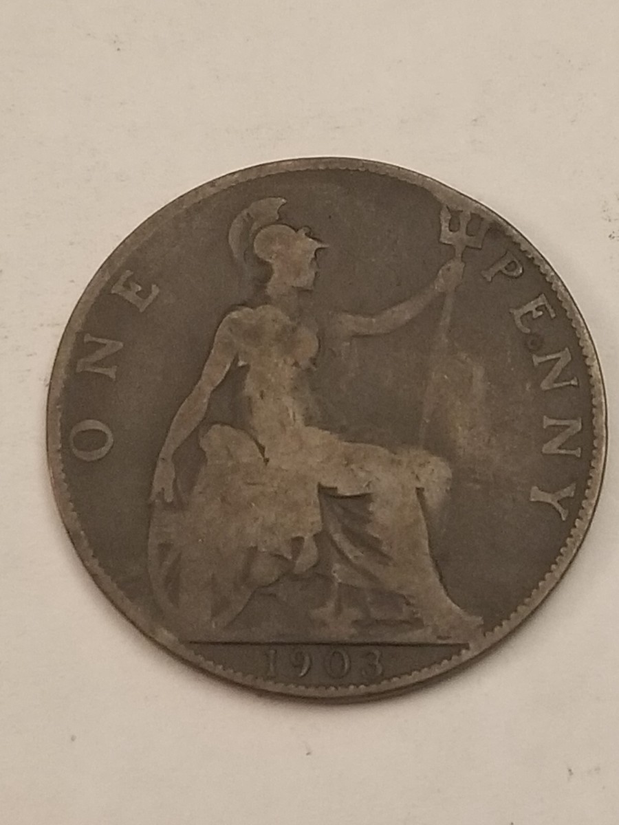 1903年イギリスブロンズペニー　エドワード王 Circulated 1903 Year UK Pennies for sale | eBay