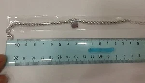 1 Pulsera Puntos E Corazón Plata 925 Corazón Pequeño Plata Pulsera - Imagen 1 de 1