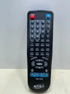 Original Apex Model RM-1200 Remote Control for DVD Player RM-1200 AD-1500 - Foto 1 di 6