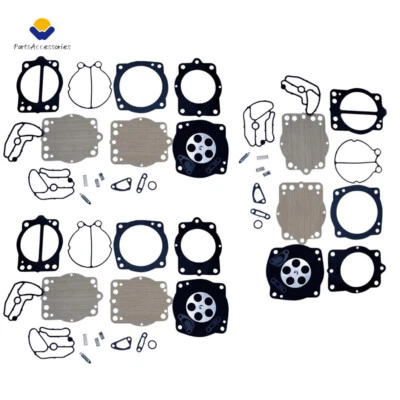 3X For Kawasaki Jet Ski 900 1100 STX ZXI Keihin CDK-2 38-44mm Carb Rebuild Kit - Image 1 of 4