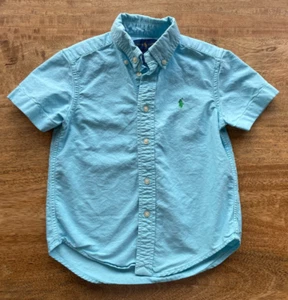 Ralph Lauren Polo Button Down Shirt Size 4 EUC Light Blue Classic! - Picture 1 of 3
