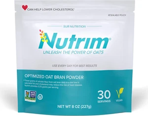 Oat Bran Powder with 750Mg Beta Glucan per Serving - Easy-Mix Soluble Fiber for - Picture 1 of 12