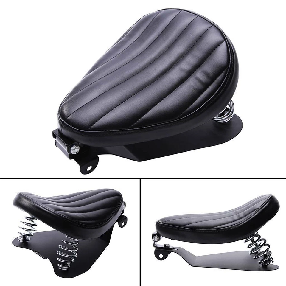 Motorcycle Solo Seat 3" Spring For Harley Yamaha Honda Chopper Bobber Cafe Racer - Image 1 of 4