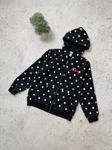 Vintage Evisu Dot Black Size L Jpanese Brand Hoodie Zip Faded Y2k Streetwear - Picture 1 of 24