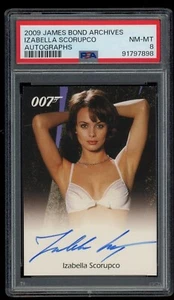 IZABELLA SCORUPCO 2009 Rittenhouse JAMES BOND 007 ARCHIVES Autograph CARD PSA 8 - Picture 1 of 2