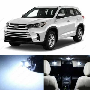 17 x White LED Interior Lights Package For 2014 - 2021 Toyota Highlander + TOOL - Picture 1 of 8