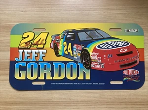 VTG #24 Jeff Gordon Dupont Racing Plastic License Plate by Wincraft 1995 - Picture 1 of 2