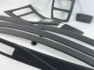 BMW E92 CIC ALCANTARA CARBON Leather M Stitching Interior trim kit set LHD - Bild 1 von 14