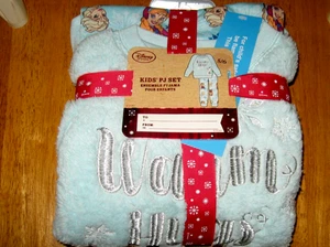Disney Store Pyjama Set Frozen Olaf/Anna/Elsa "Warm Hugs" Fuzzy Gr. 4-5 Neu in Verpackung - Bild 1 von 4
