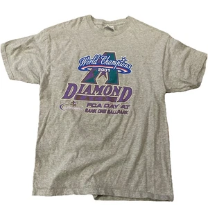 Vintage 2001 Arizona Diamondbacks World Series Champions T-Shirt Large - Bild 1 von 7