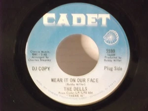 The Dells,Cadet 5599,"Wear It On Our Face"US,7"45,1968 PROMO Northern Soul, Mint - Picture 1 of 2