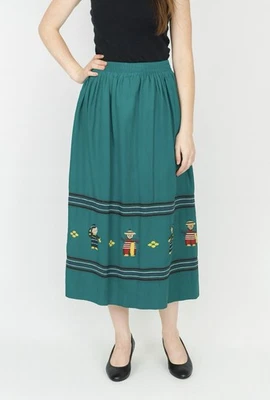 Vintage Embroidered Skirt Indigenous People Ana's Guatemala Embroidered Size S - Image 1 of 4