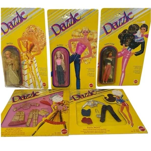 Vintage Dazzle, Dazzle,Glossy, Rhinestone Dolls W 2 Outfits - Picture 1 of 8