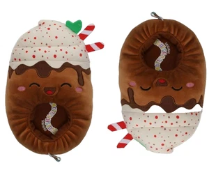 Zapatillas de felpa de cacao Squishmallows Hot niñas pequeñas - talla 9-10 - Imagen 1 de 4