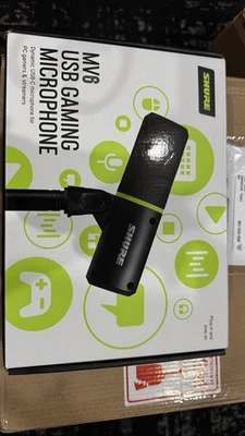 Shure MV6 Gaming Microphone Dynamic USB PC Mic Gaming & Streaming Monitoring - Image 1 of 4