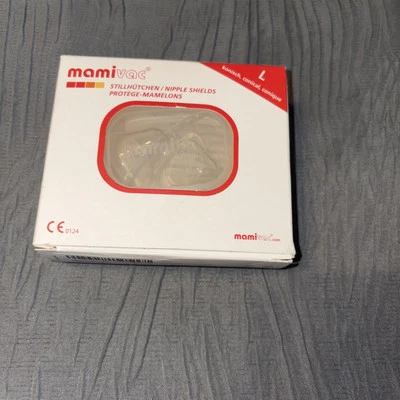 Большие щитки для сосков (24 мм) - облегчение грудного вскармливания при боли в сосках, с чехлом - Изображение 1 из 4