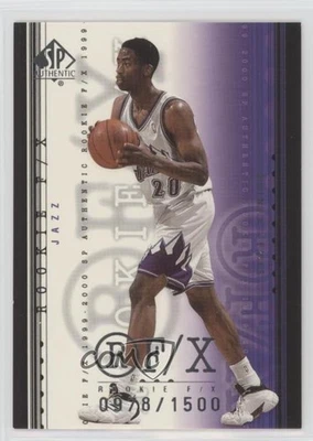 1999-00 SP Authentic Rookie F/X /1500 Quincy Lewis #107 Rookie RC - Image 1 of 2