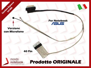 Cavo Flat LCD ASUS K53 K53E X53E X53SC A53S K53SK (Versione 2 Con Microfono) - Afbeelding 1 van 1