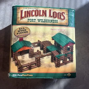 2007 Lincoln Logs by K'NEX Set 00961 Fort Wilderness 200 Pieces Pre-owned COUNTE - Picture 1 of 4