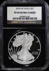 2010-W $1 Proof American Silver Eagle NGC PF 69 Ultra Cameo | PR - Picture 1 of 4