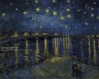Starry Night Over the Rhone - 1888 Vincent Van Gogh Painting Fine Art Print 8x10