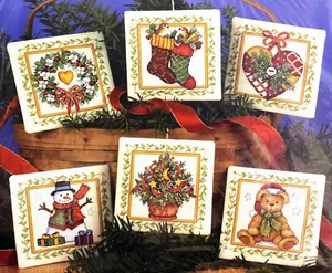 DIMENSIONS Gold Collection BEADED ELEGANCE ORNAMENTS Counted Cross Stitch Kit x6 - Picture 1 of 3
