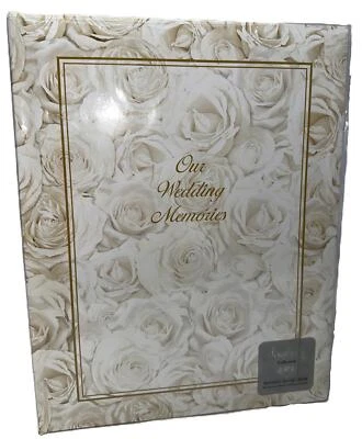 Livro de registro de casamento Simplicity White Roses 442424 "Nossas memórias de casamento" - Imagem 1 de 4