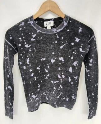 Suéter Otoño Cachemira Niños Púrpura Diseño Salpicaduras Lana Merino y Cachemira Talla 10 Foto 1 de 4