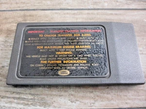 1998 1999 2000 2002 - 2004 Range Rover Classic - Fuse Box Lid Cover (SALVAGED) - Picture 1 of 7