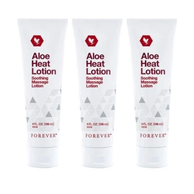 3er Pack Forever Living Aloe HEAT LOTION 118 ml Beruhigende Massagelotion - Bild 1 von 4