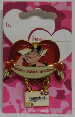 Disney Pin DLR Valentine's Day 2006 Queen of Hearts Pin LE1000 - Image 1 of 3