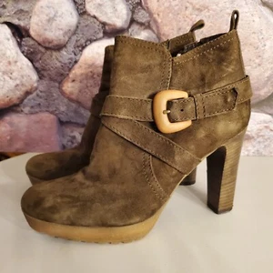 Manas Lea Foscati Damen Stiefel Schuhe 39 Made In Italy, 8,5 bis 9 USA Braun Weich - Bild 1 von 6