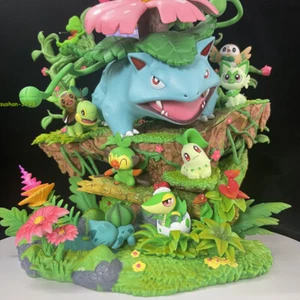 EGG Studio Forest Group Erba Tipo Venusaur Figura PVC Statua 31 cm Modello Scatola Giocattolo - Foto 1 di 11