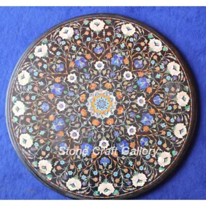 24" Round Marble coffee Table Top Pietra Dura handmade Inlay art work - Picture 1 of 1