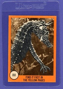 1961 Nu-Cards Horror Monster Series #88 Orange Border Vintage Trading Card