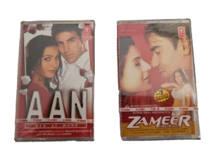 AAN "Men At Work" & ZAMEER"The Fire Within" Bollywood Audio Cassette Tape NEW - Picture 1 of 3