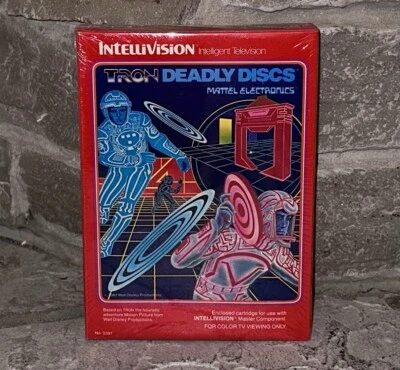 New 1982 Intellivision Tron Deadly Discs Factory Sealed Video Game #5391 - Image 1 of 4