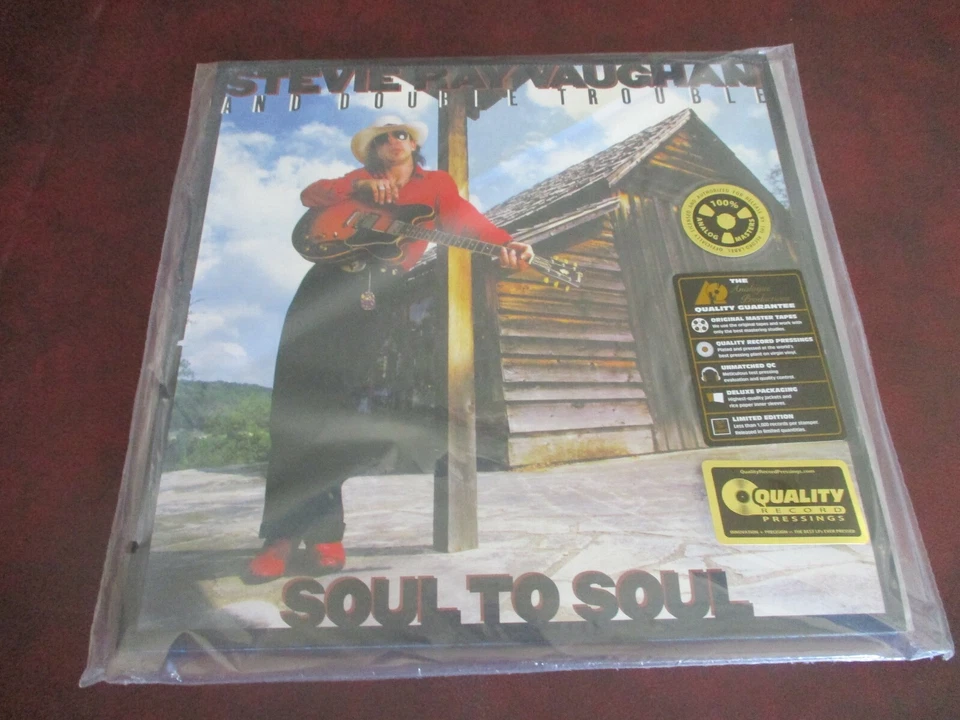 STEVIE RAY VAUGHAN VERIFIED SOUL TO SOUL 200 GRAM 1ST STAMP 45RPM 1.6 LBS LPSET - Image 1 of 1