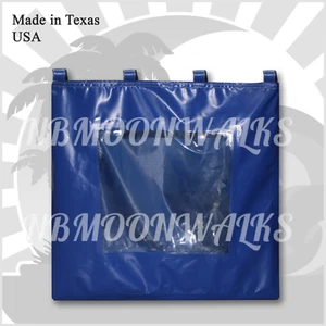 Dunk Tank Vinyl Window Liner - For Dunk Tank - BLUE - Clear Window - Waterproof - Picture 1 of 2