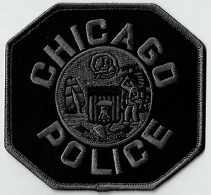 CHICAGO POLICE - SCHWARZE SCHULTER - AUFGENÄHTER PATCH - Bild 1 von 1